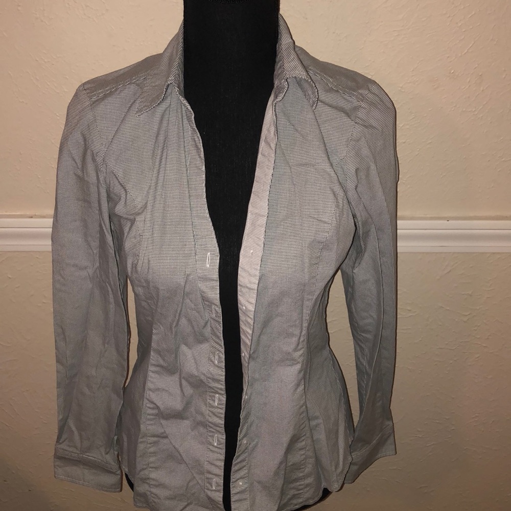 Gray Button Up Small